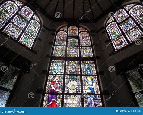 Beauty Mocaic of Window in Lawang Sewu Museum, Semarang 2017 Editorial ...