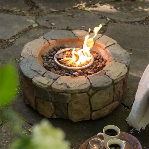 Propane Fire Pit With Glass Rocks | Fire Pit Design Ideas