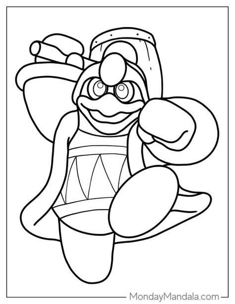 Kirby King Dedede Coloring Page Kirby Coloring Pages Pinterest | Images and Photos finder