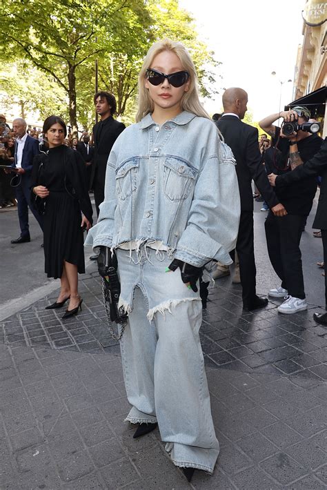 K-Pop Rapper CL Drips in Edgy Mom Jeans & Heels for Balenciaga Couture