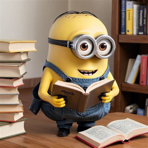 minion reading book