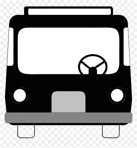 Bus Front View Clip Arts - Bus Clipart Front, HD Png Download - vhv