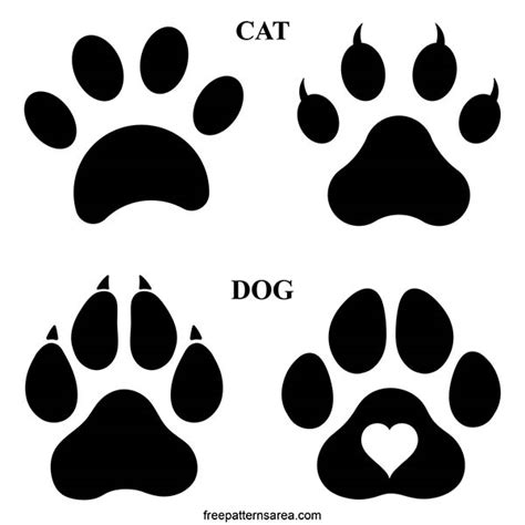 Vector Dog Paw Print Clip Art Free Printable - Infoupdate.org