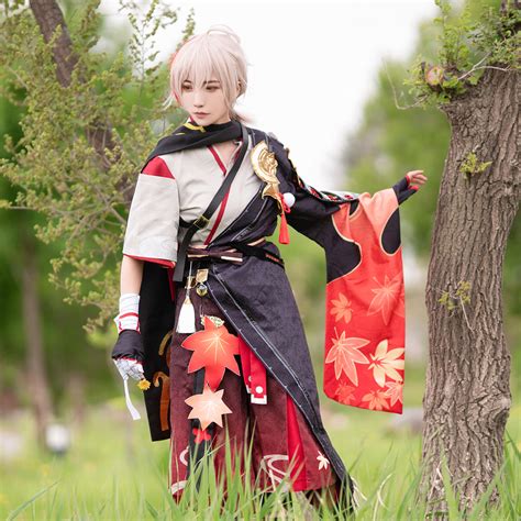 Genshin Impact Kazuha Cosplay Costume Outfits Halloween Carnival Suit Specialty Clothing, Shoes ...