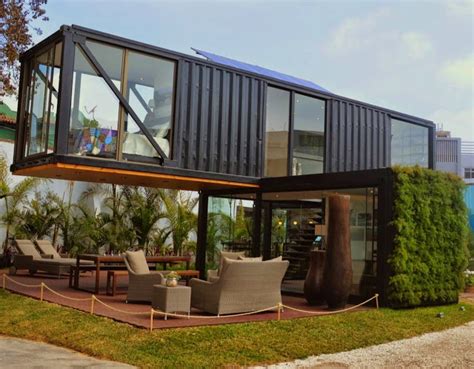 Modern Two-Storey Shipping Container House in Peru - Dream Tiny Living