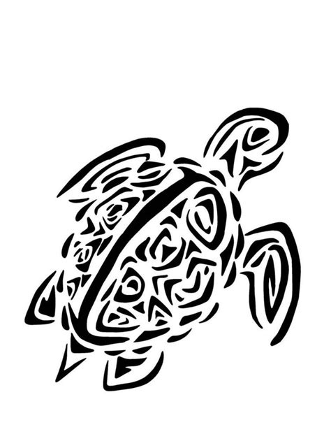 Minimalist Turtle Tattoo Design