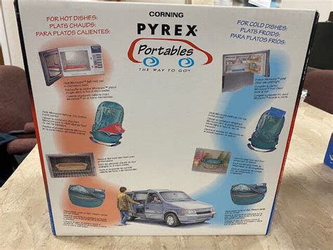 Pyrex Portables 4.5qt Round Party Bowl Food Carrier Set NEW in Box 5 ...