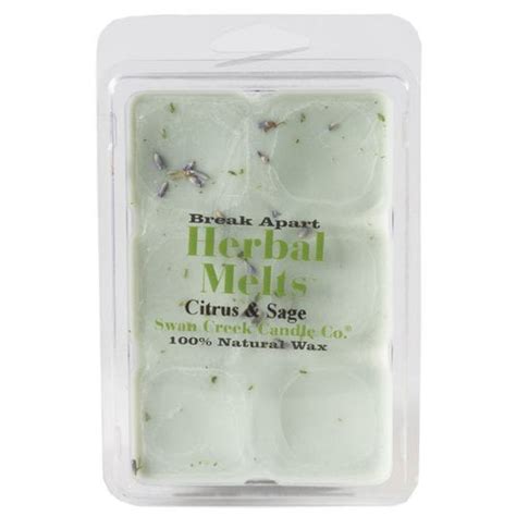 Swan Creek Candle Drizzle Citrus & Sage Scented Wax Melt Candle - Walmart.com - Walmart.com