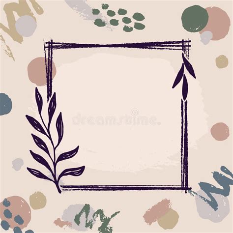 Creative Minimalist Hand Draw Abstract Art Background. Modern Aesthetic ...