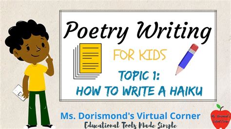 ️ How to Write a Haiku Poem | Poetry Writing for Kids and Beginners ...