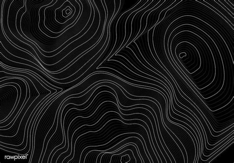 Black and white abstract map contour lines background | free image by ...