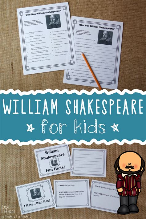 William Shakespeare Introduction for Kids | William shakespeare for ...