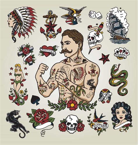 American Traditional Tattoo Clip Art