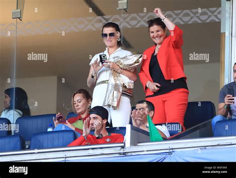 Elma Aveiro and Maria Dolores dos Santos Aveiro in the stands Stock Photo - Alamy