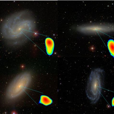 Combined optical and EVN images of Seyfert galaxies. Clockwise from top ...