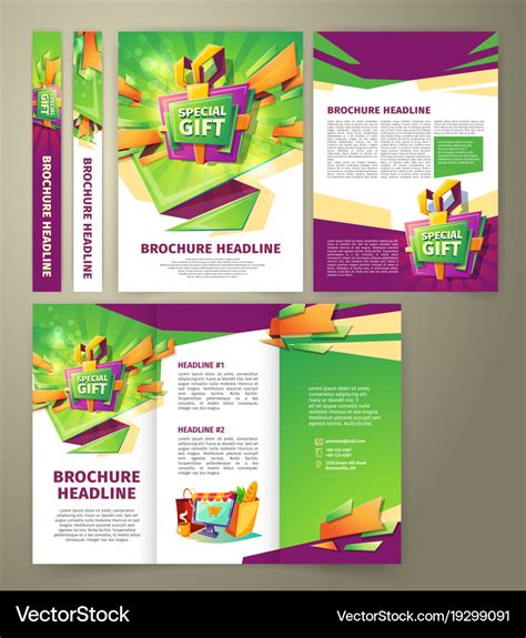 Flyer for sales promotion brochure Royalty Free Vector Image