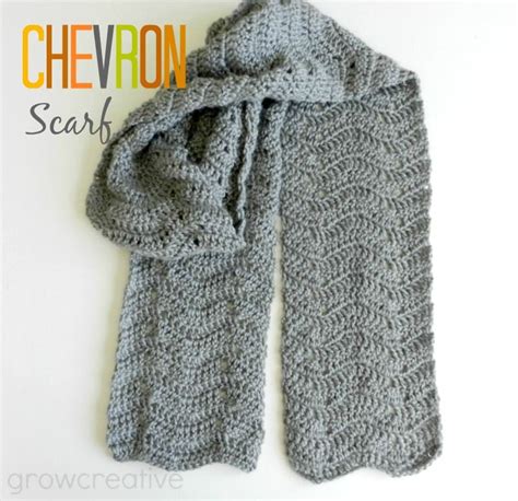 Grow Creative: Crochet Chevron Scarf Pattern | Chevron scarf pattern ...