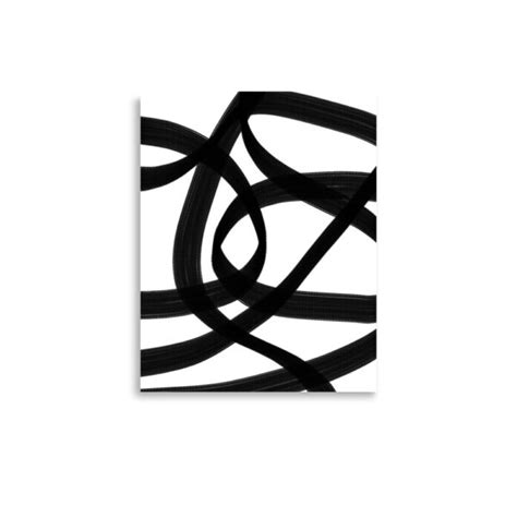 Black Abstract I Wall Art Print - Chicfetti