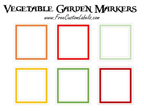 Printable Vegetable Garden Markers | Free Instant Download