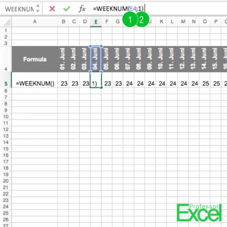 How to Get the Week Number in Excel | Professor Excel | Professor Excel