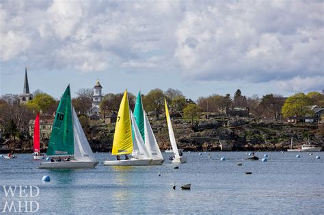 Racing in Marblehead Harbor - Marblehead, MA