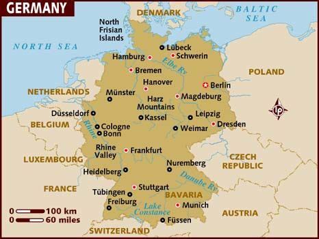 Germany, officially the Federal Republic of Germany, is a federal parliamentary republic in west ...