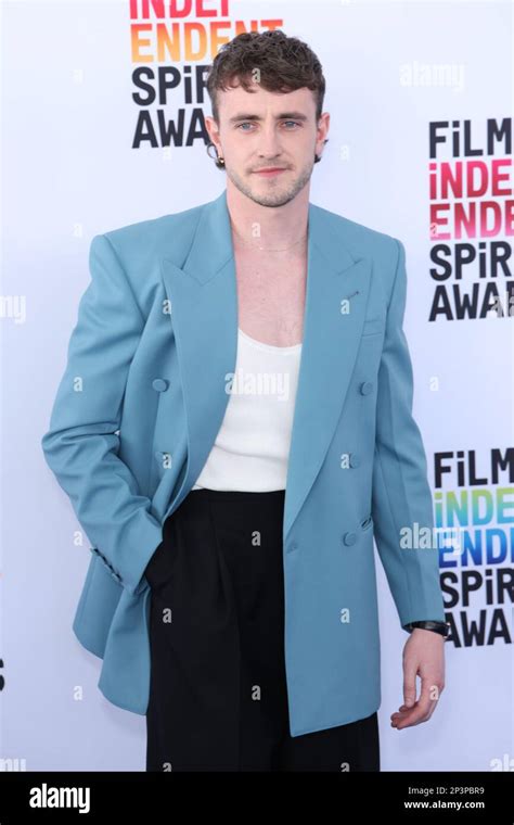 Paul Mescal attends the 2023 Film Independent Spirit Awards on March 04 ...