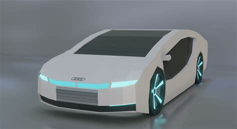 Audi A9 Futuristic Concept car Low-poly Free 3D Model in Concept 3DExport