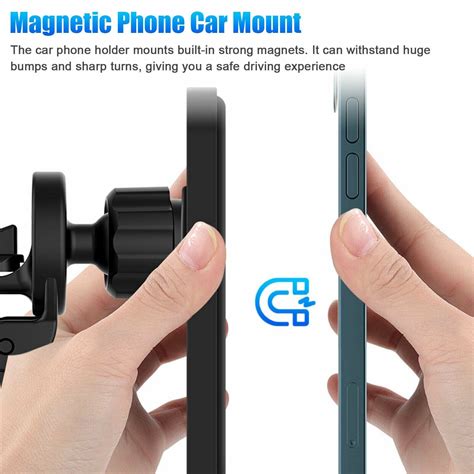 Magnetic Wireless Charger Car Mount Holder For iPhone 13 14 15 Pro Max MagSafe | eBay