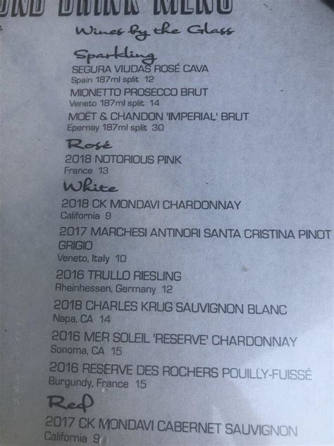 Menu at Mill Pond House steakhouse, Centerport