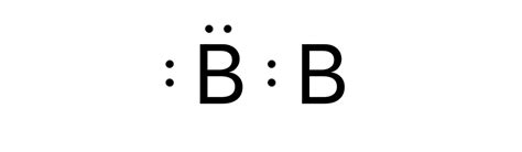 What is the Lewis structure of $\ce{B2}$? | Quizlet