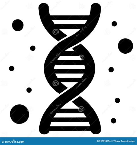 DNA Chain. the Basic Molecular Structure of Life Stock Illustration ...