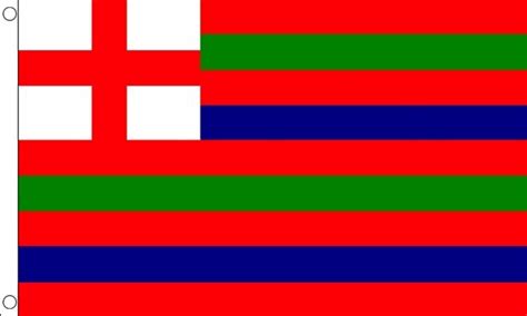 Striped Ensign Red/Green/Blue Flag (Medium) - MrFlag