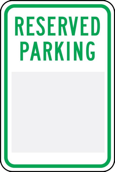 Reserved Parking _ Changeable Parking Sign FRP642