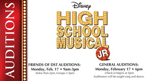 PHX Stages: audition notice - DISNEY'S HIGH SCHOOL MUSICAL, JR ...