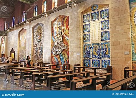 Basilica Of The Annunciation In Nazareth, Israel Editorial Image ...