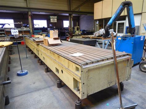 Used Tables & Floorplates, T-slot Table - 1770 x 1370 x 640 mm N° 10599