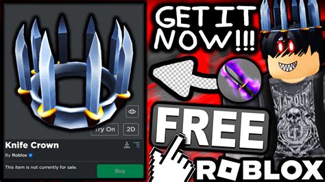 FREE ACCESSORY! HOW TO GET Murder Mystery Knife Crown!