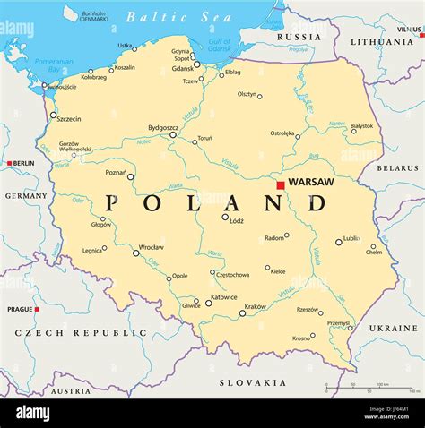 poland, warsaw, map, atlas, map of the world, krakow, travel, europe, water Stock Vector Image ...