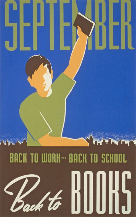 Vintage Back To School Poster Free Stock Photo - Public Domain Pictures