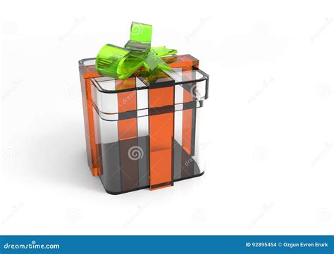 Ribbon Wrapped Gift Package Stock Illustration - Illustration of blank ...