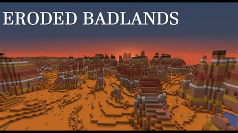 Biome Review - Eroded Badlands - MineCraft - YouTube