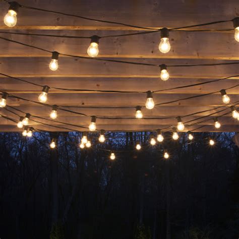 how to hang outdoor string lights on garden