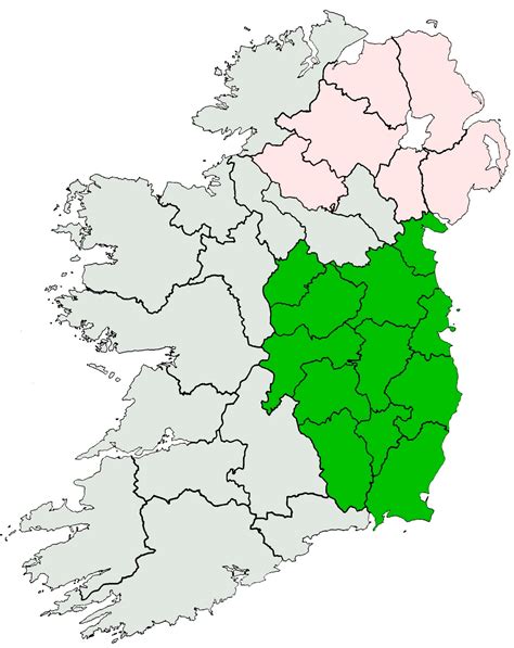 Leinster Map Regional City - Map of Ireland City Regional Political