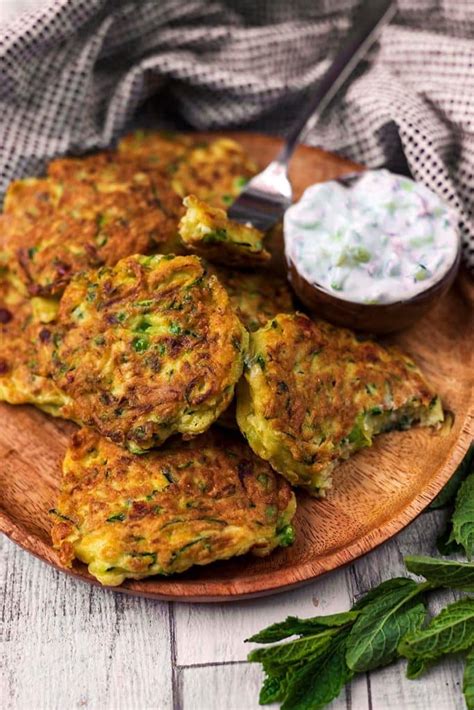 Easy Courgette Fritters - Hungry Healthy Happy