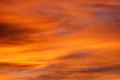 Brilliant Orange Sunset Clouds Picture | Free Photograph | Photos Public Domain