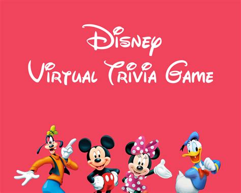 Disney Virtual Trivia Game | Trivia games, Trivia, Disney cartoons