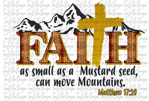 Faith of a Mustard Seed PNG, DIGITAL DOWNLOAD for Sublimation, Printing ...