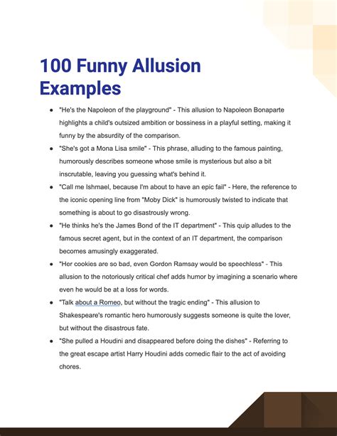 Funny Allusion - 100+ Examples, How to Write, Tips