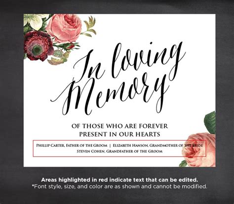 In Memory Cards Templates – Mightyprintingdeals.com